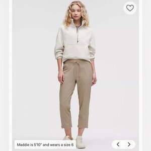 NWT size XL Lululemon dance studio relaxed fit midrise cropped warm ash grey